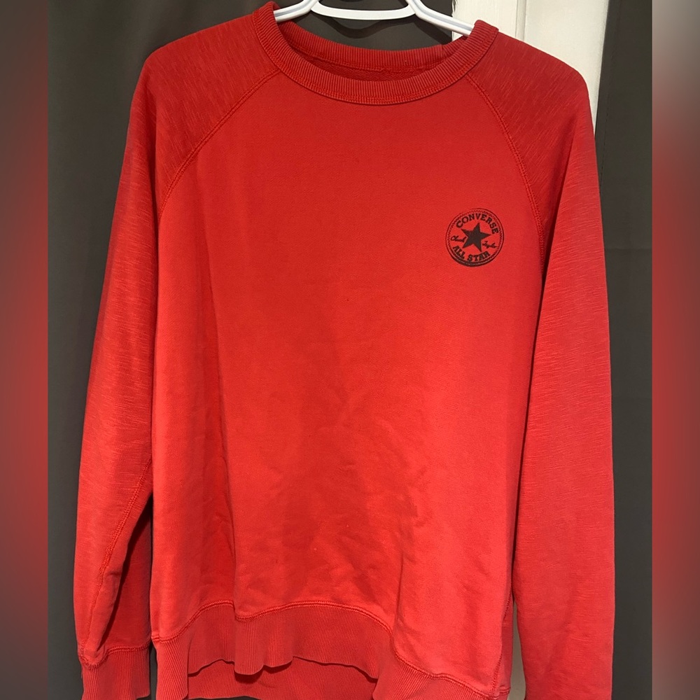 Vintage red converse crew neck